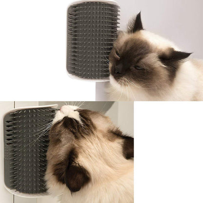3.0 Softer Cat Self Groomer with Catnip, Dog Cat Corner Groomer,Wall Corner Scratcher Comb,Grooming Massage Brush, Perfect Scratch Massager Tool for Long & Short Fur Kitten/Puppy (2 Pack)